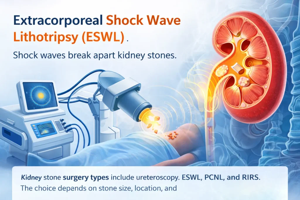 Extracorporeal Shock Wave Lithotripsy (ESWL)