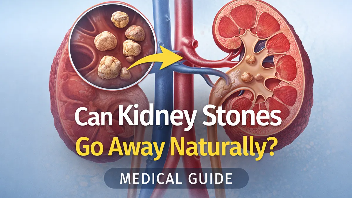 can kidney stones go away naturally chart