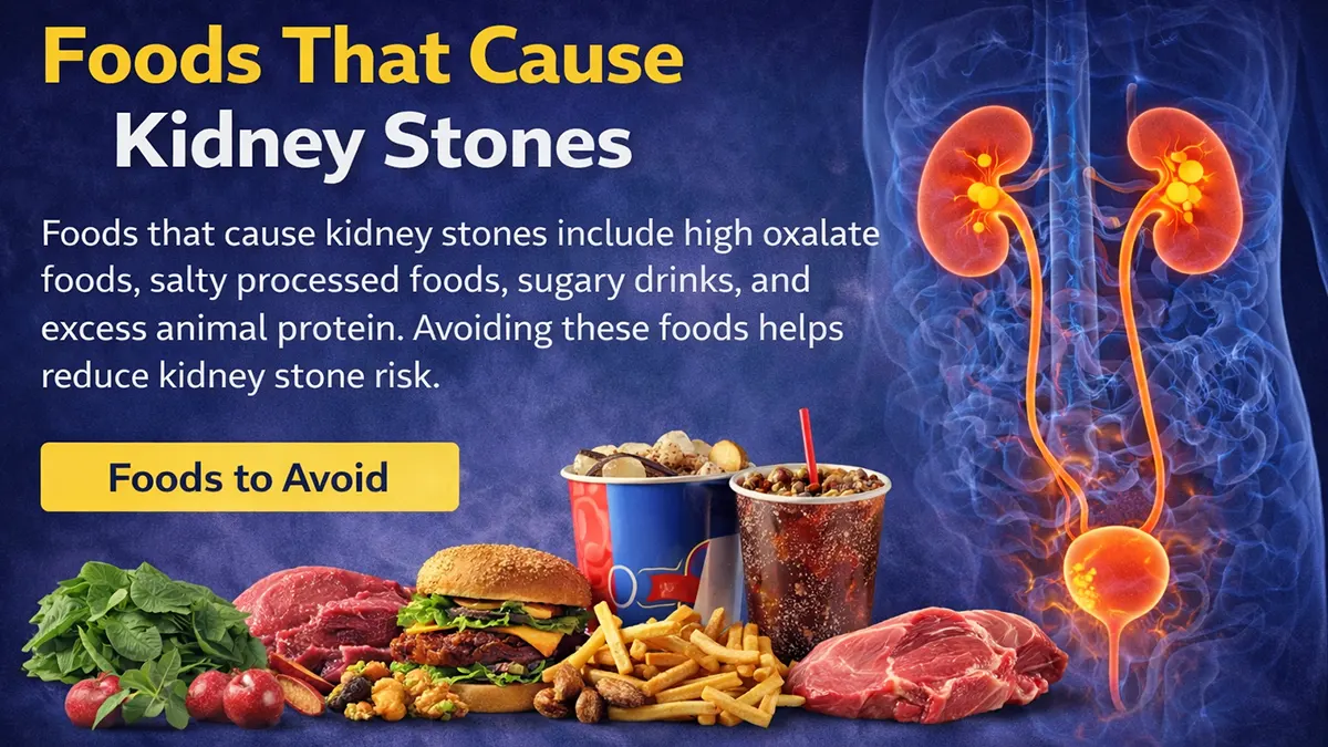 foods that cause kidney stones avoid list