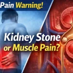kidney stone back pain vs muscle pain symptoms comparison illustration