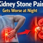 kidney stone pain at night symptoms illustration