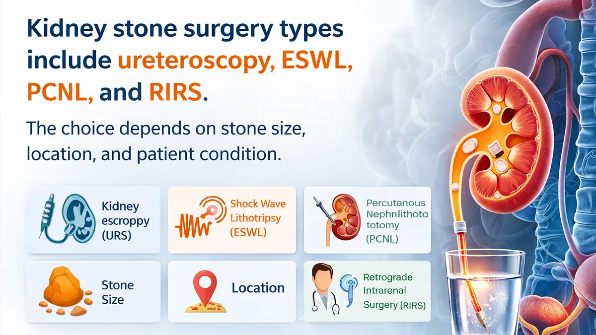 kidney stone surgery types comparison