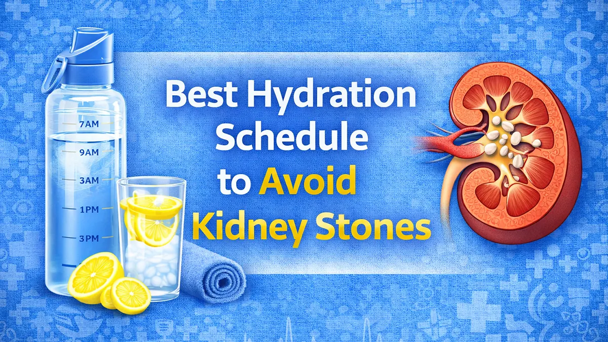 Best Hydration Schedule to Avoid Kidney Stones (80–100 oz Daily Plan 2026)