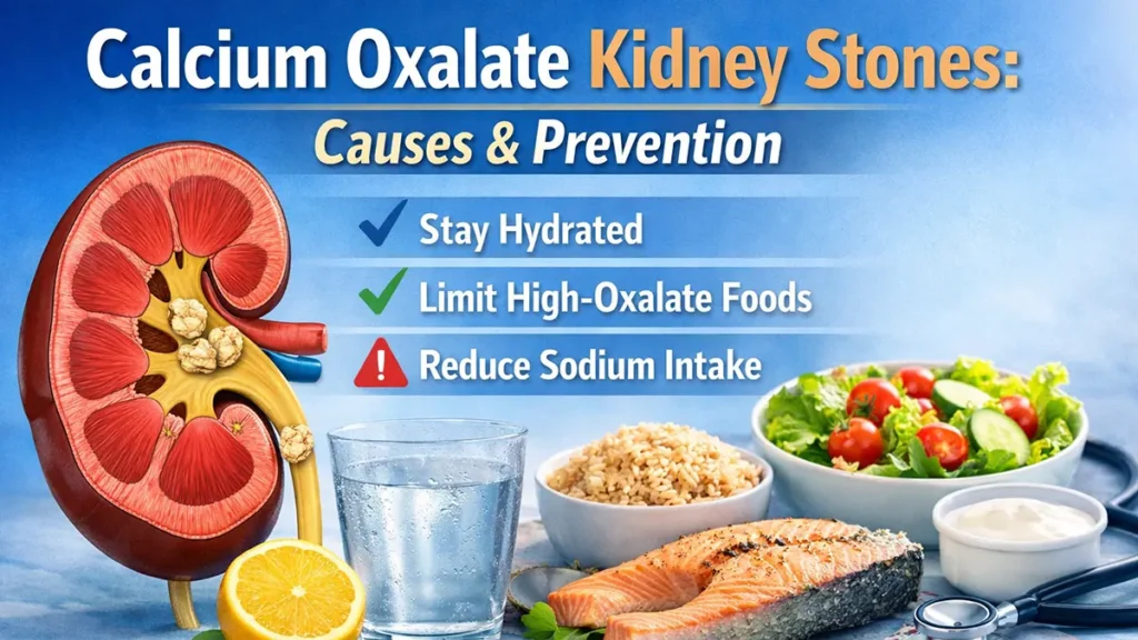 🚨 Calcium Oxalate Kidney Stones – Causes & Prevention (2026 US Guide)