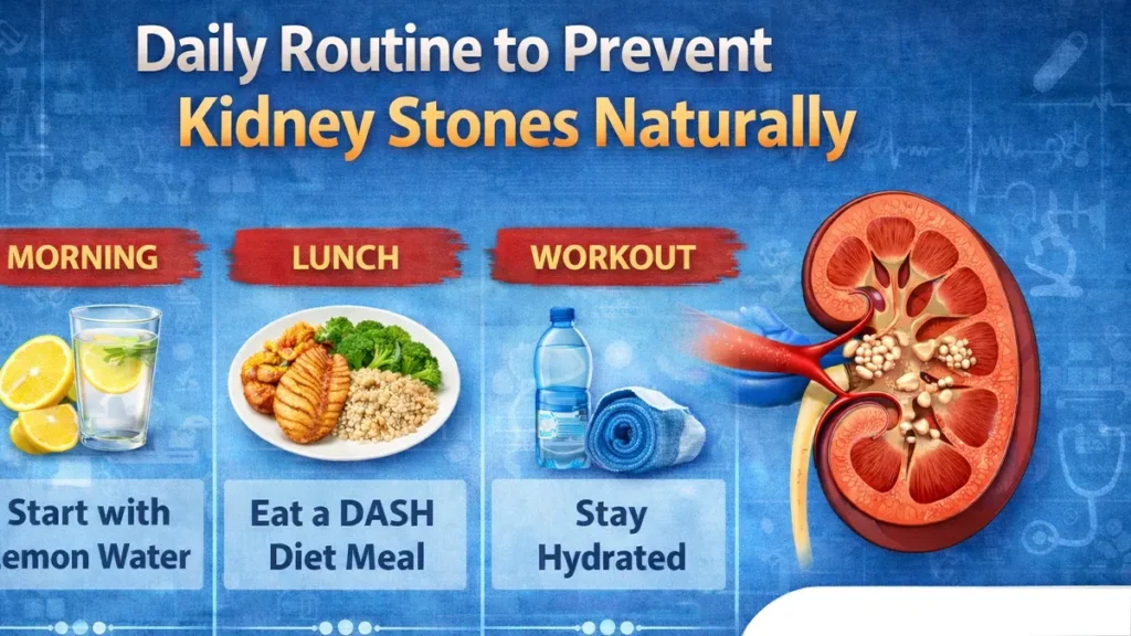 Daily Routine to Prevent Kidney Stones Naturally (2026 Science-Backed Guide)