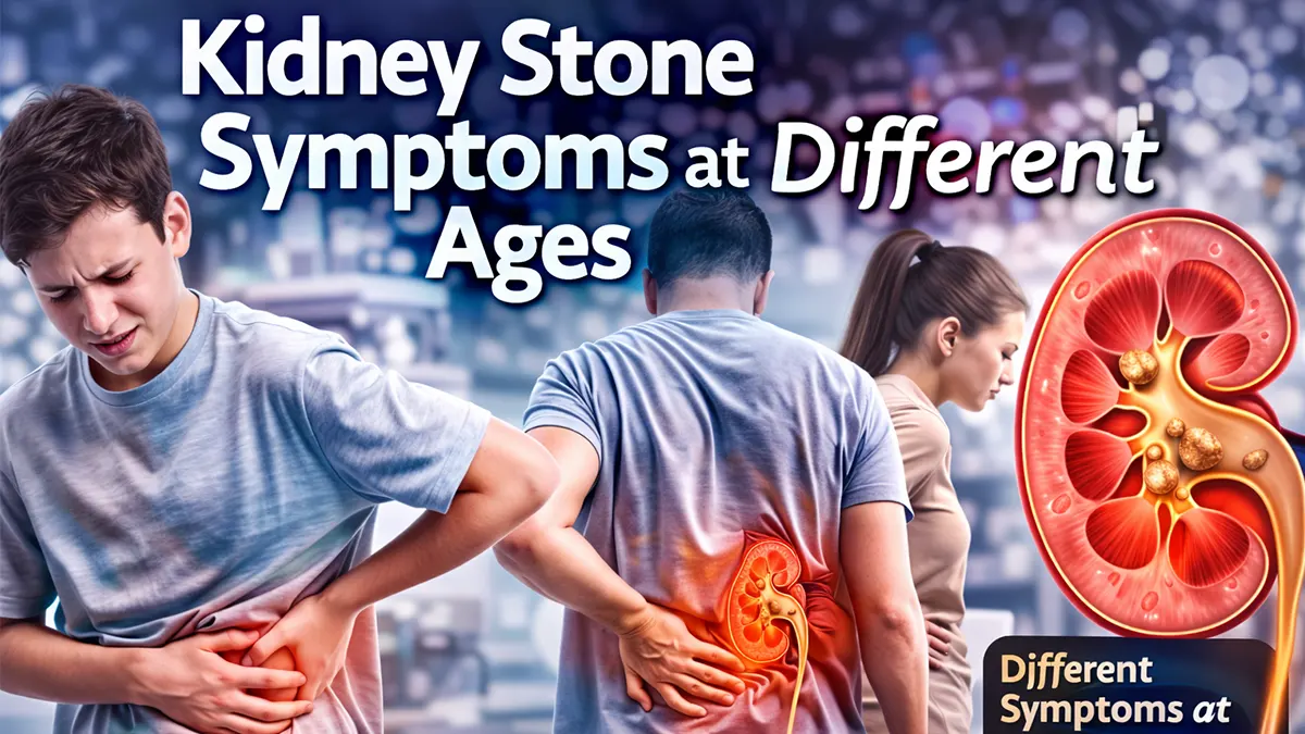 kidney stone symptoms at different ages infographic medical