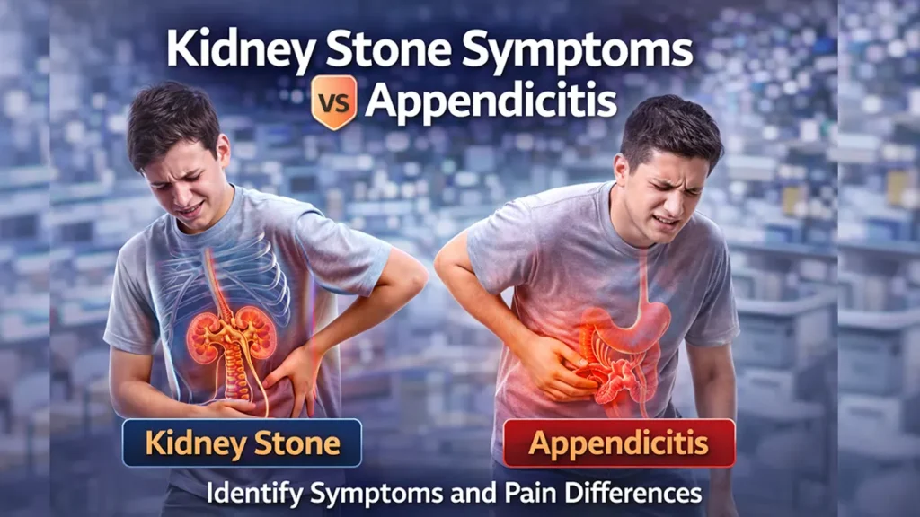 🚨 Kidney Stone Symptoms vs Appendicitis: How to Tell the Difference (2026 Doctor Guide)
