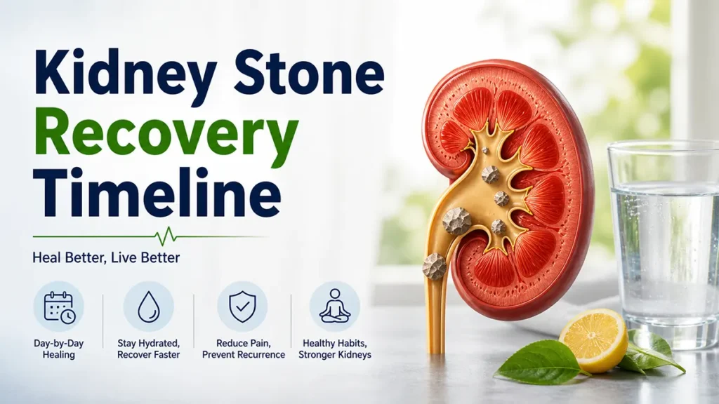 ⏳ Kidney Stone Recovery Timeline (Day-by-Day Healing Guide 2026)