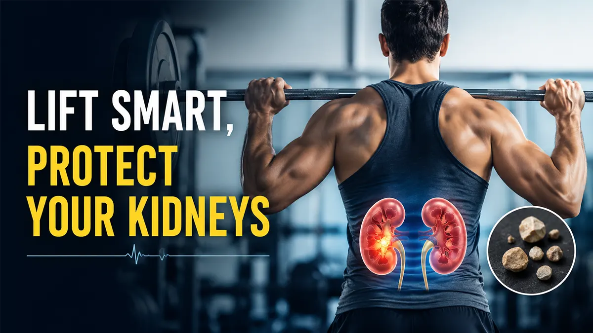 Working out with kidney stones safely during weightlifting and gym workouts