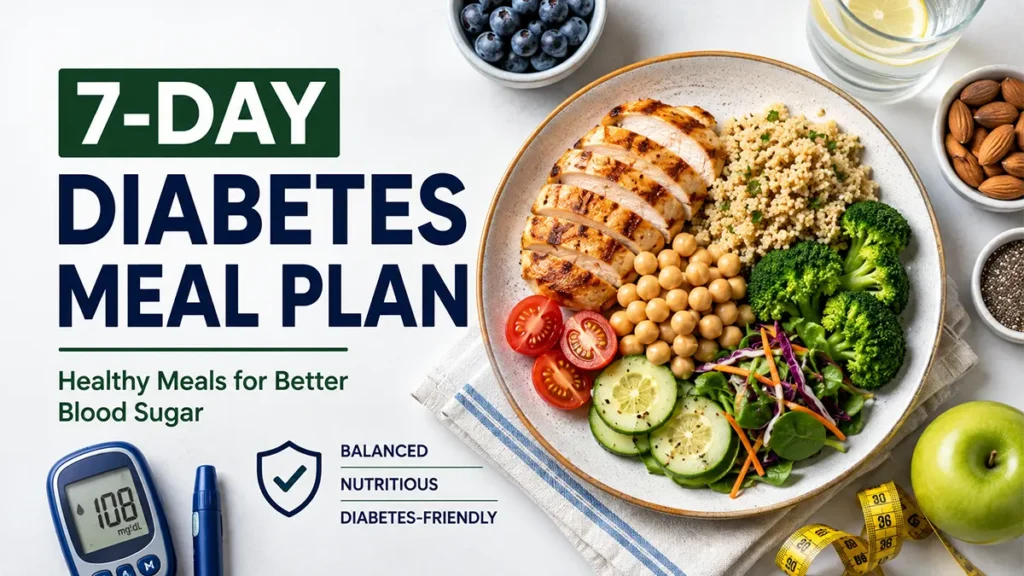 7-Day Diabetes Meal Plan: Healthy Breakfast, Lunch & Dinner Ideas
