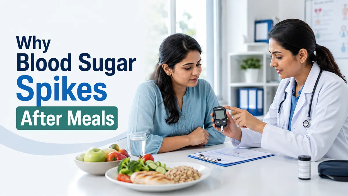 Why blood sugar spikes after meals and how glucose is affected by food