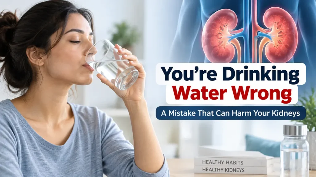 You’re Drinking Water Wrong: The Hydration Mistake That Can Harm Your Kidneys