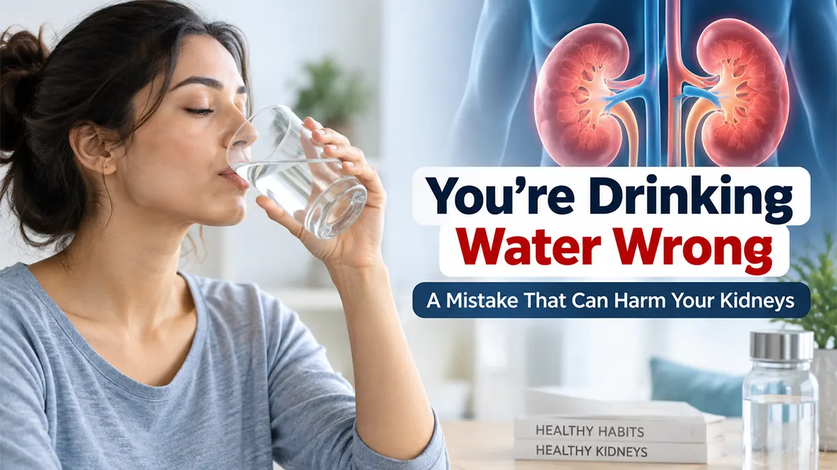 You’re Drinking Water Wrong? Hydration Mistakes That Can Harm Your Kidneys