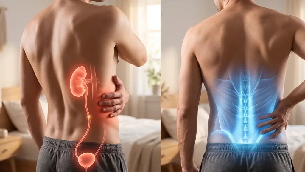 Flank Pain vs Lower Back Strain: How to Tell If Morning Back Pain Is Actually a Moving Kidney Stone